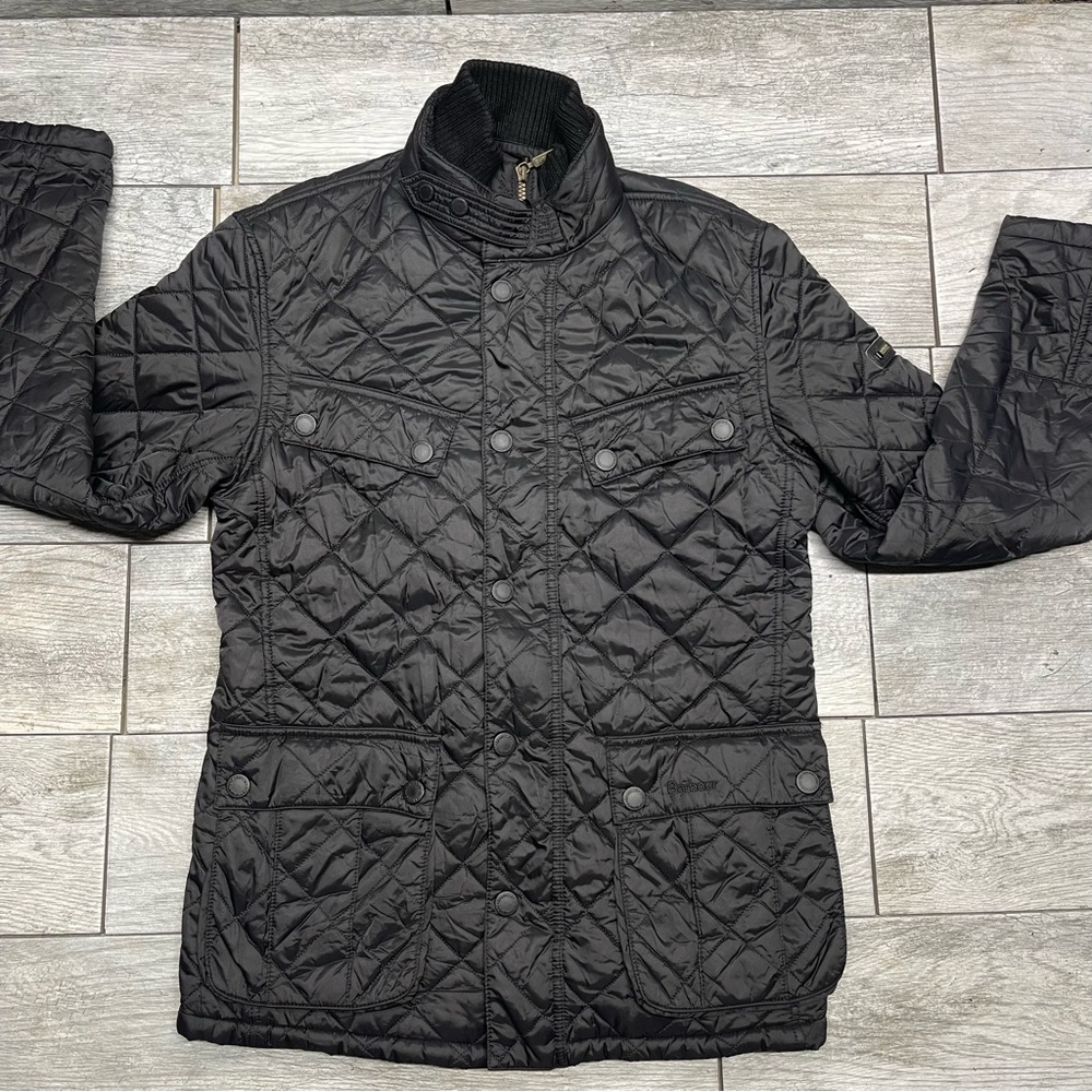 Barbour International “ariel” black M quilted  Mens Jacket